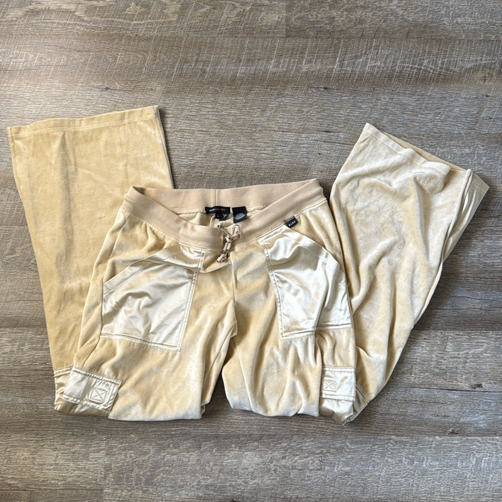BCBGMaxAzria Y2K Velour Track Pants Size Large